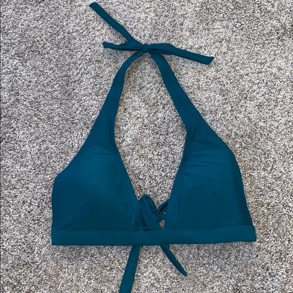 OLD NAVY - teal halter bikini top